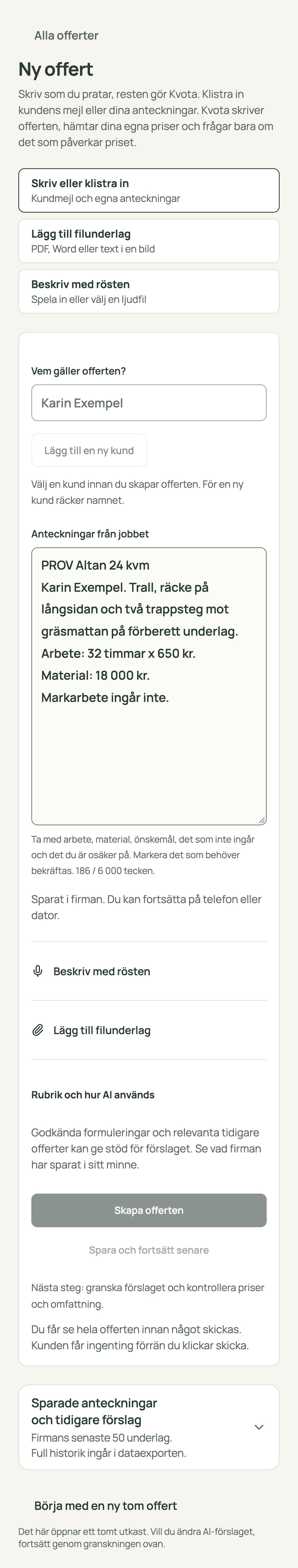 Börja med det du vet om jobbet